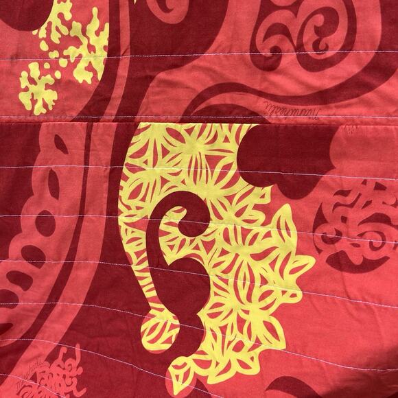 Manuhealii Vintage Quilt Palaka Blanket Bedspread Queen Size - Picture 5 of 15